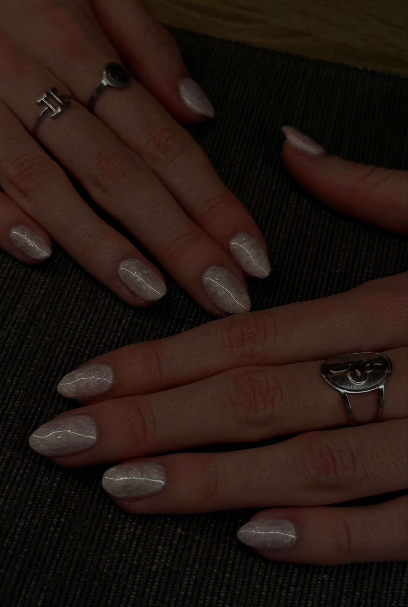 Marble effect nagels